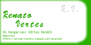 renato vertes business card